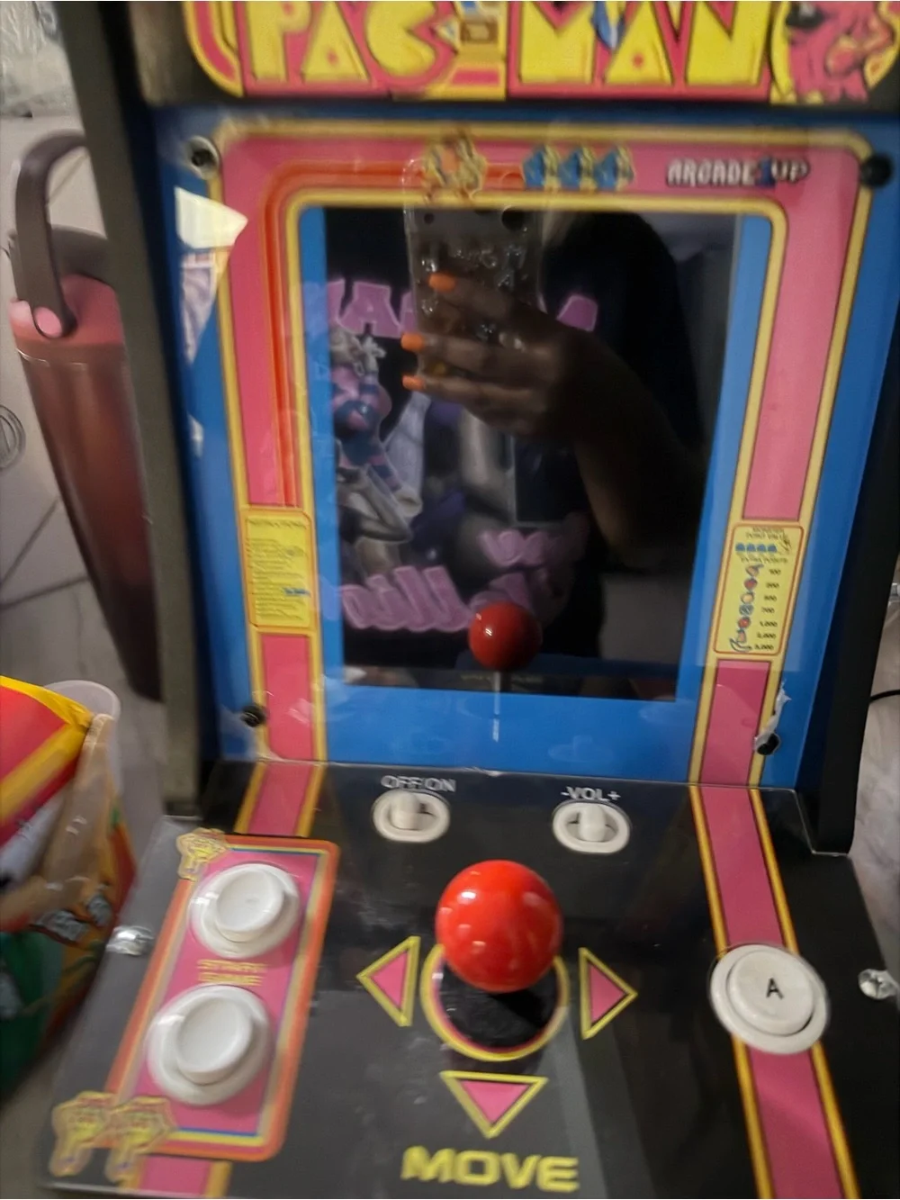 Arcade Classic Miss Pac-Man Arcade Machine - Pink/Blue (tabletop)